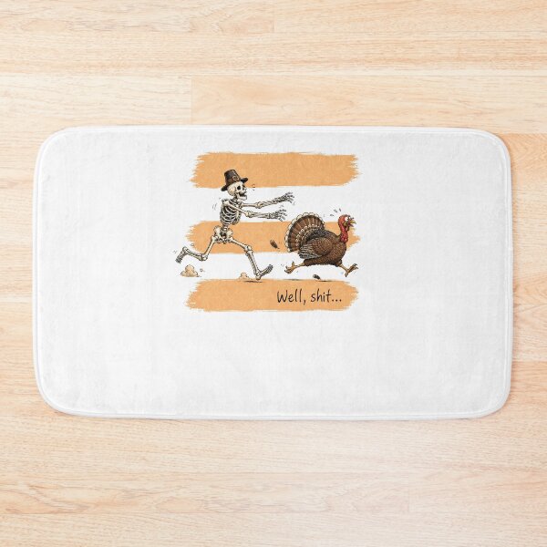 Item preview, Funny Thanksgiving Skeleton Chase Design designed and sold by Mind-Drift.
