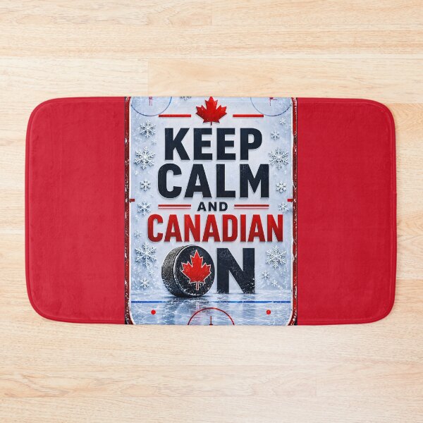 Item preview, Calm and Canadian On Vintage Hockey Sign designed and sold by Sybille-Yates.