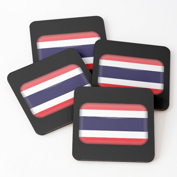 Item preview, Thai 3D Flag Thailand Pride Design designed and sold by yazdogs.