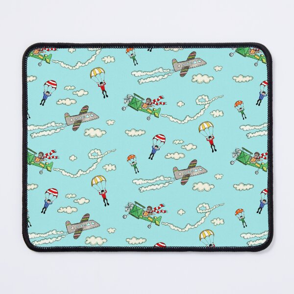 Item preview, Planes and Parachutes - Blue Background designed and sold by Helen McCartney Designs.