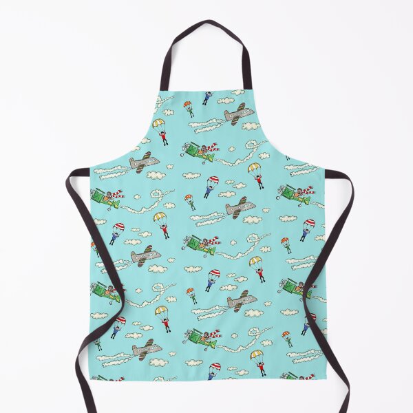 Item preview, Planes and Parachutes - Blue Background designed and sold by Helen McCartney Designs.