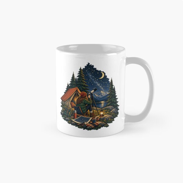 Item preview, Stargazing Camper Under a Crescent Moon designed and sold by Danioss.