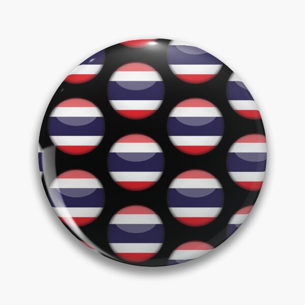 Item preview, Thai 3D Round Flag Thailand Pride Design designed and sold by yazdogs.