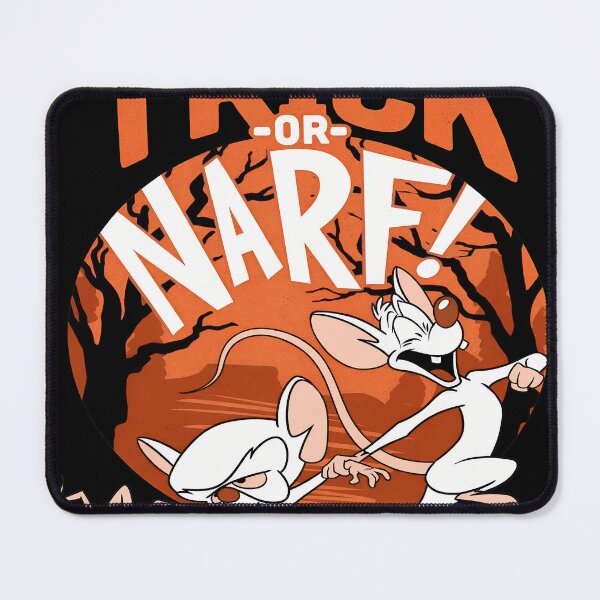 Item preview, Trick Or Narf Funny Lab Mice Spooky Halloween Moon designed and sold by ZEtexaxe.