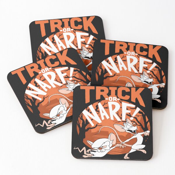 Item preview, Trick Or Narf Funny Lab Mice Spooky Halloween Moon designed and sold by ZEtexaxe.
