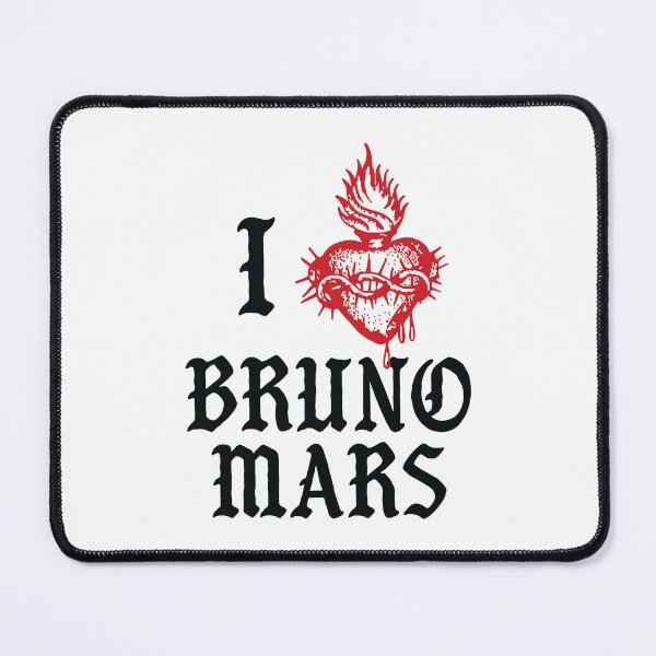 Item preview, I Love Bruno Heart Fire Music Fan designed and sold by thefirstbroo.
