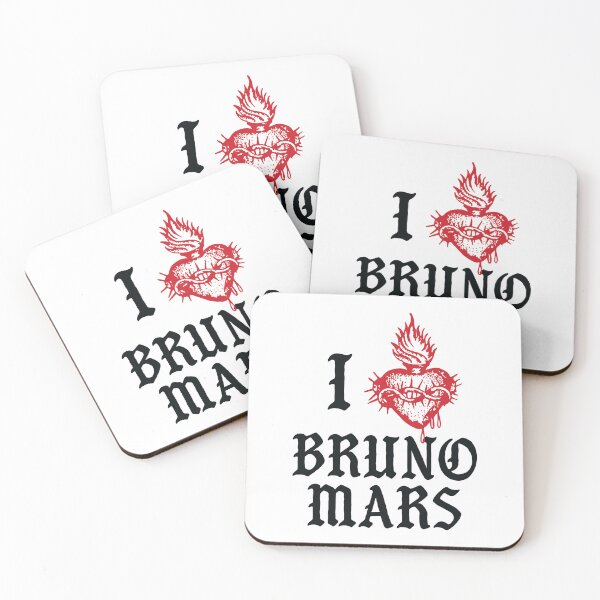 Item preview, I Love Bruno Heart Fire Music Fan designed and sold by thefirstbroo.