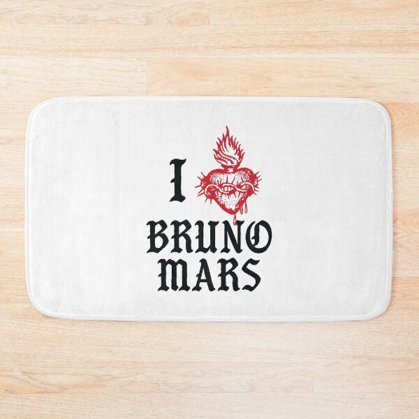 Item preview, I Love Bruno Heart Fire Music Fan designed and sold by thefirstbroo.