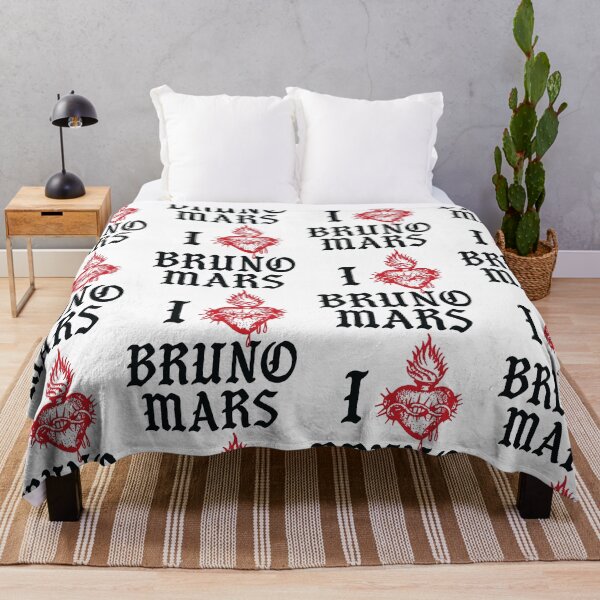 Item preview, I Love Bruno Heart Fire Music Fan designed and sold by thefirstbroo.