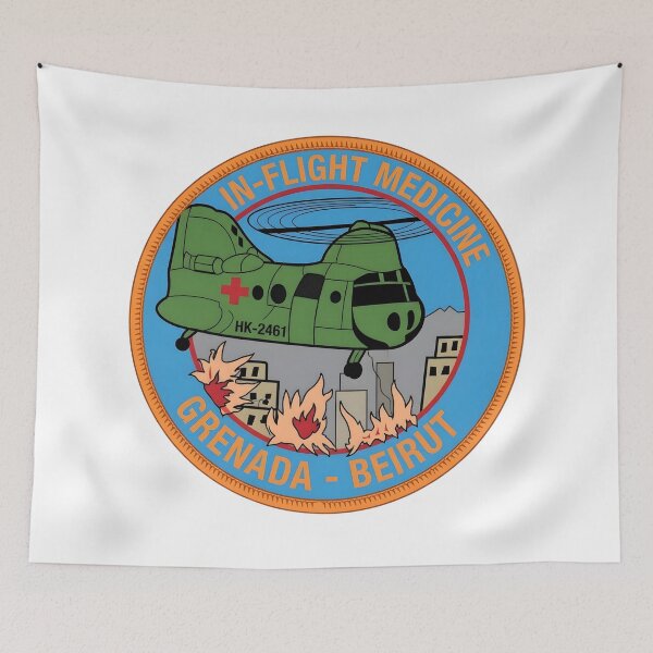 Item preview, US Military In-Flight Medicine Grenada & Beirut Medevac Patch designed and sold by CharlieDesings.
