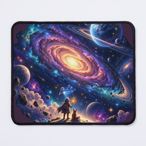 Item preview, Among the Stars Cosmic Explorer Fantasy Art designed and sold by ADEL MASSRY (AM)©.