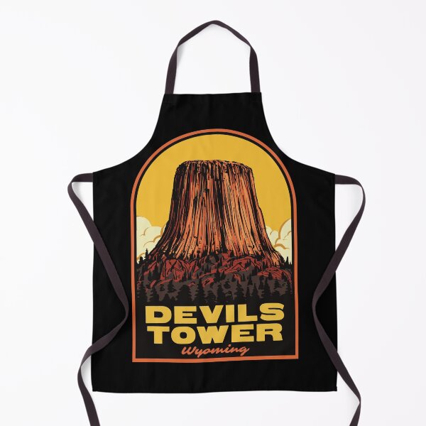 Item preview, Devils Tower Wyoming Retro Vintage Travel Illustration designed and sold by HalpinDesign.