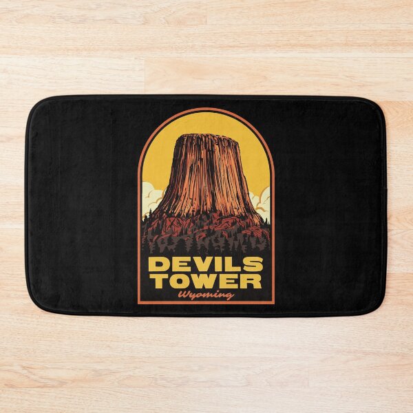 Item preview, Devils Tower Wyoming Retro Vintage Travel Illustration designed and sold by HalpinDesign.