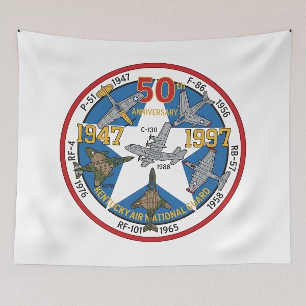 Item preview, Kentucky Air National Guard 50th Anniversary Commemorative Patch designed and sold by CharlieDesings.