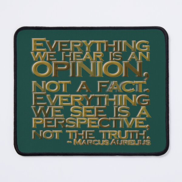 Item preview, Marcus Aurelius Quote Stencil (Everything Is Opinion) designed and sold by Cathedral of Curiosity.
