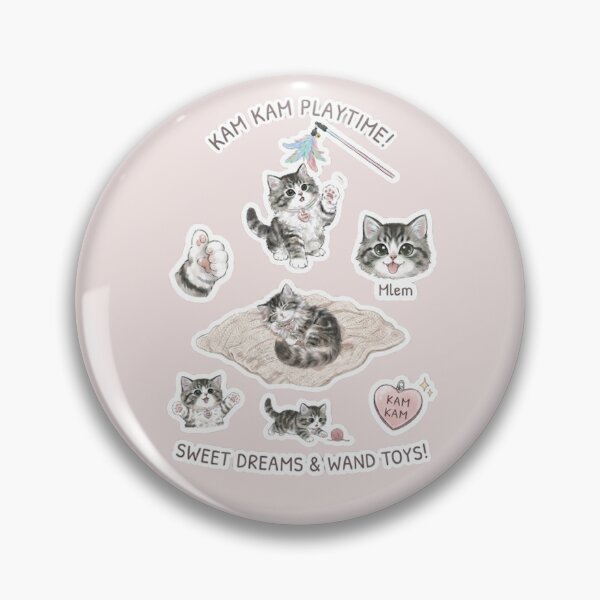 Item preview, Kam Kam Playtime Cute Tabby Kitten Sticker Sheet - Cat Lover Gift designed and sold by PetalsPaws.