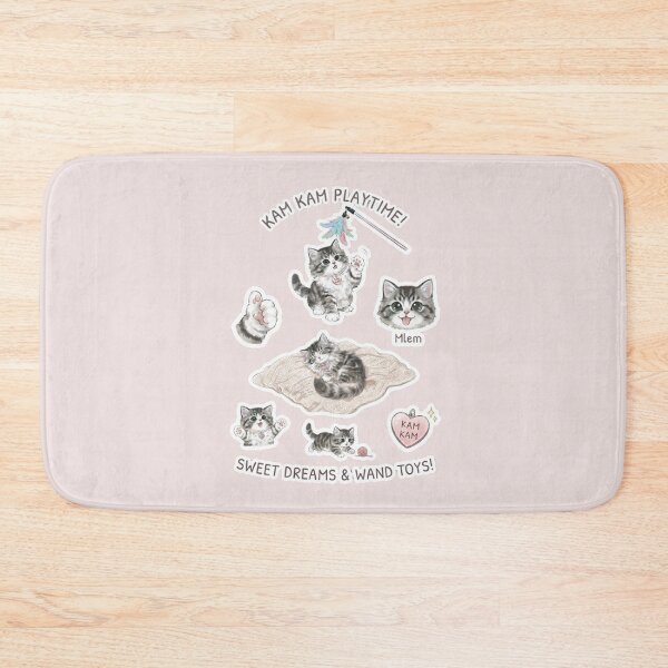 Item preview, Kam Kam Playtime Cute Tabby Kitten Sticker Sheet - Cat Lover Gift designed and sold by PetalsPaws.