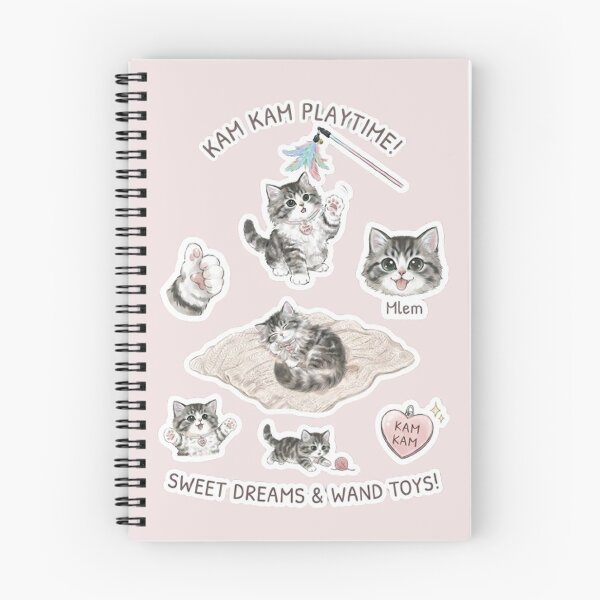 Item preview, Kam Kam Playtime Cute Tabby Kitten Sticker Sheet - Cat Lover Gift designed and sold by PetalsPaws.