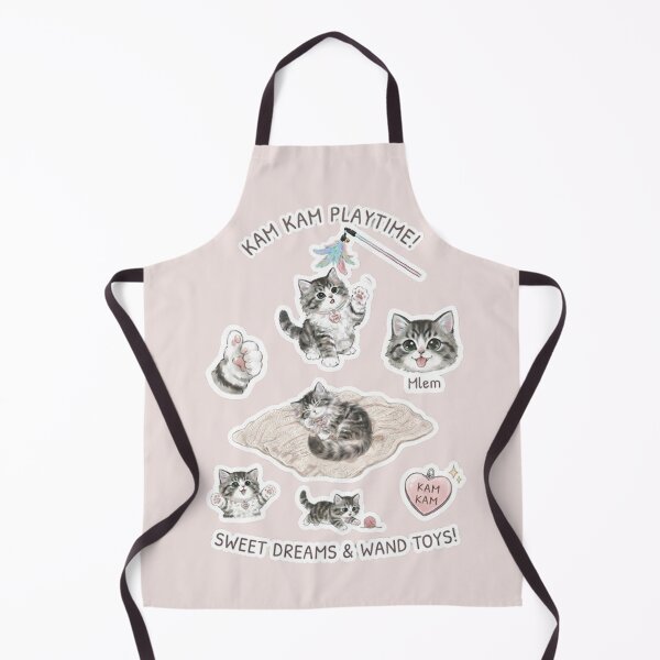 Item preview, Kam Kam Playtime Cute Tabby Kitten Sticker Sheet - Cat Lover Gift designed and sold by PetalsPaws.