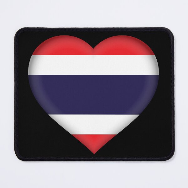 Item preview, Thai Flag Heart 3D Thai Love Gift Design designed and sold by YAZ.