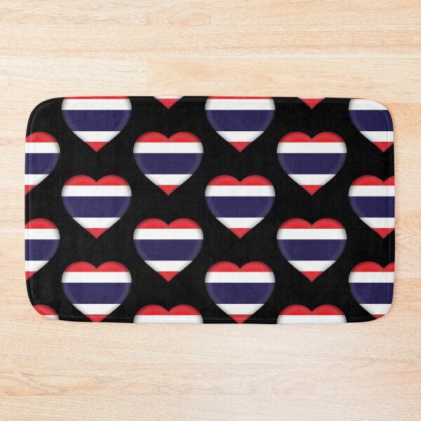 Item preview, Thai Flag Heart 3D Thai Love Gift Design designed and sold by yazdogs.