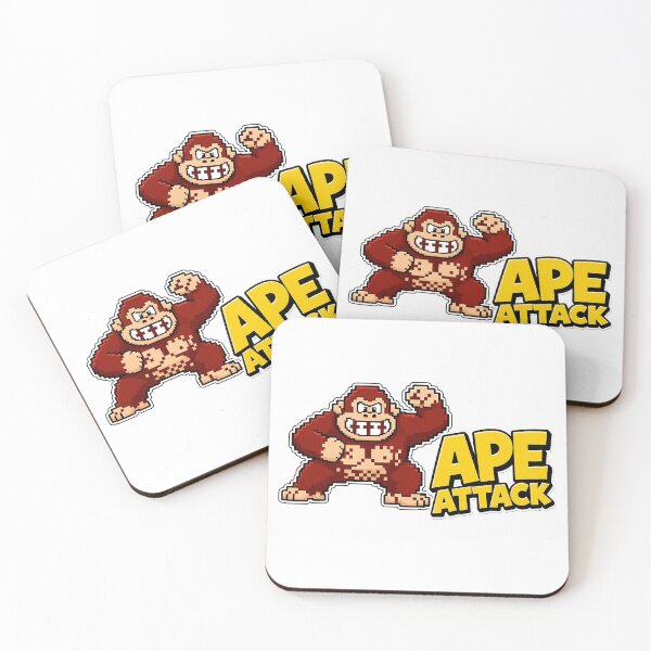 Item preview, Ape Attack Retro Game Character designed and sold by DANGERSTRANG.