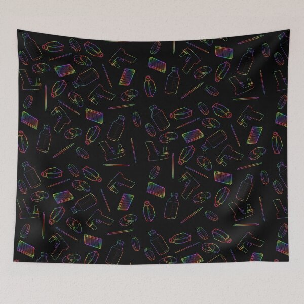 Item preview, Bright Rainbow Gradient Cell Culture Pattern designed and sold by emmacatwheels.