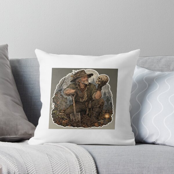 Item preview, Hamlet Gravedigger Skull Portrait Art designed and sold by Crafts4Fun.