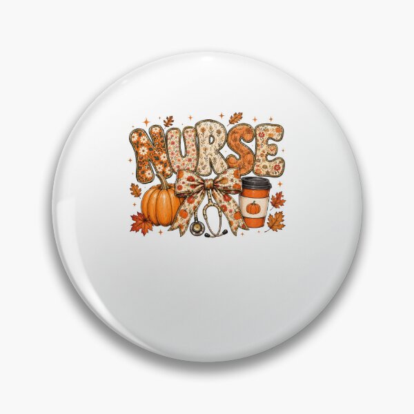 Item preview, Fall Nurse Halloween Pumpkin Design designed and sold by ostenlee.