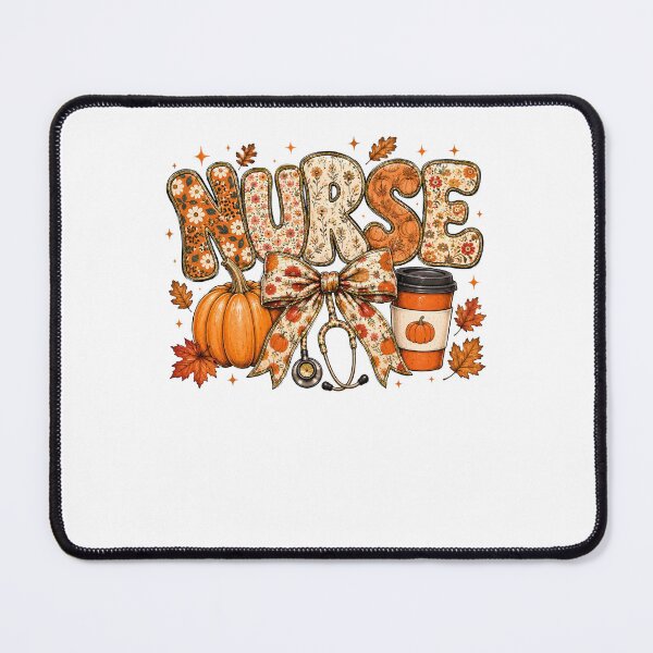 Item preview, Fall Nurse Halloween Pumpkin Design designed and sold by ostenlee.