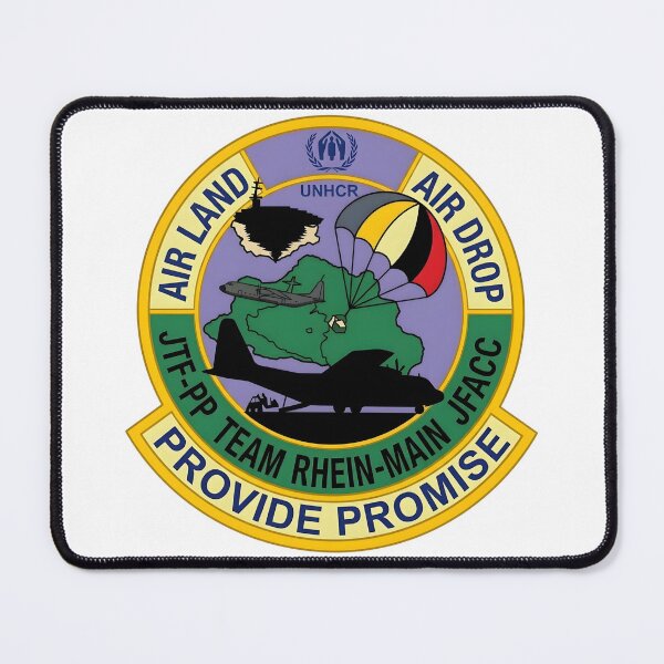 Item preview, Operation Provide Promise JTF-PP Rhein-Main JFACC Humanitarian Airdrop Patch designed and sold by CharlieDesings.