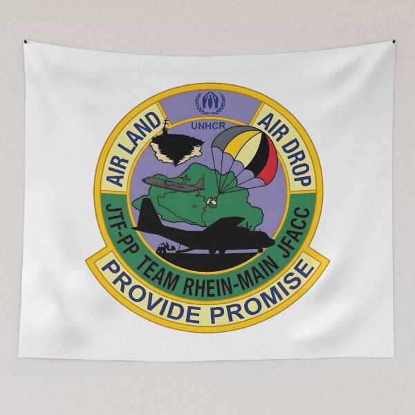 Item preview, Operation Provide Promise JTF-PP Rhein-Main JFACC Humanitarian Airdrop Patch designed and sold by CharlieDesings.