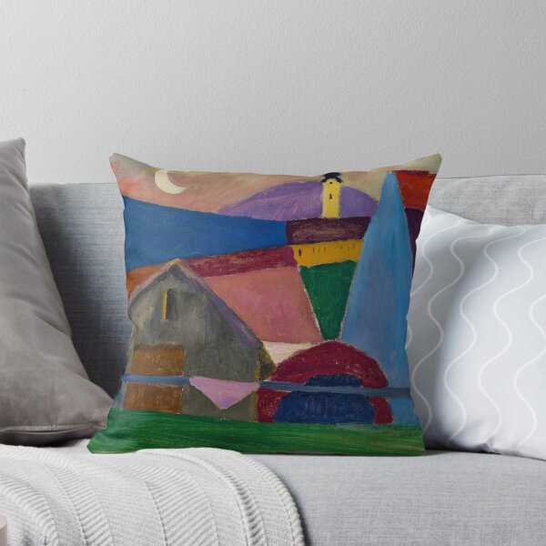 Item preview, Mond über Murnau (Moon Over Murnau) alpine sunrise village landscape painting by German Expressionist artist Gabriele Münter designed and sold by Jéanpaul  Ferro.