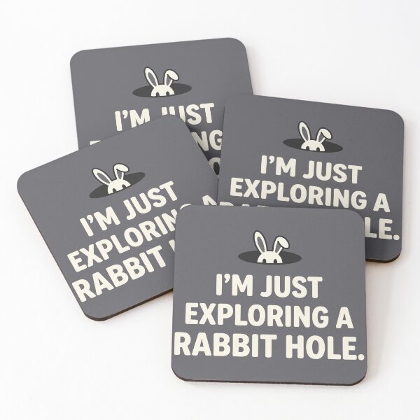 Item preview, Im Just Exploring A Rabbit Hole Curiosity Bunny designed and sold by Amir Faysal.
