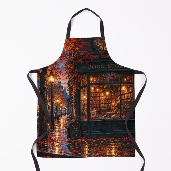 Item preview, Autumn Bookstore After the Rain designed and sold by H-Tsvetkova.