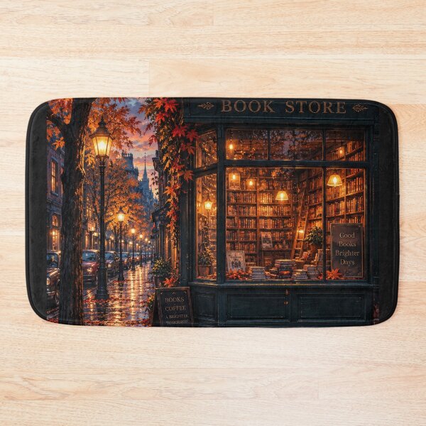 Item preview, Autumn Bookstore After the Rain designed and sold by H-Tsvetkova.