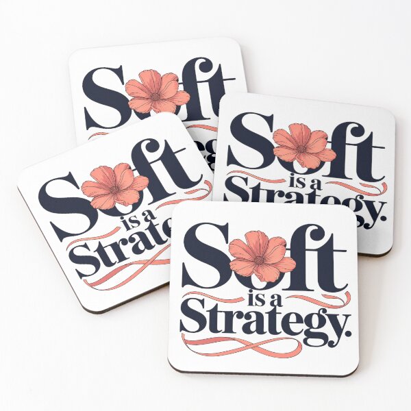 Item preview, Soft Is a Strategy Floral Feminine Quote designed and sold by Aarvya Fashion Club ( A.F.C ).