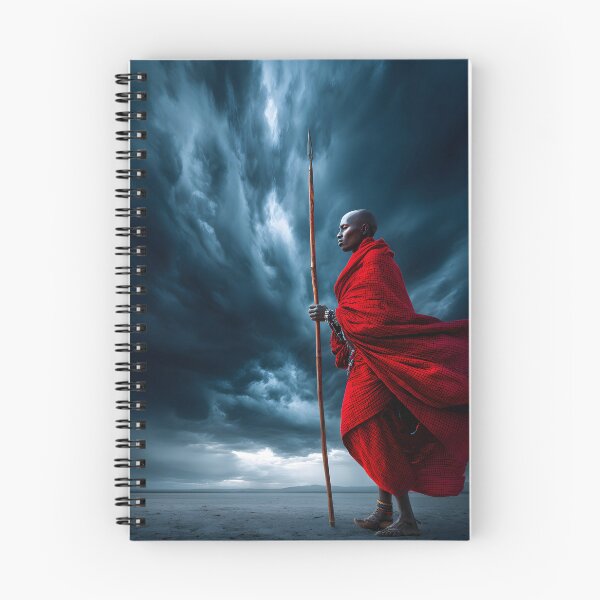 Item preview, Majestic Warrior in the Stormy Landscape designed and sold by Artessie.