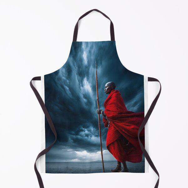 Item preview, Majestic Warrior in the Stormy Landscape designed and sold by Artessie.