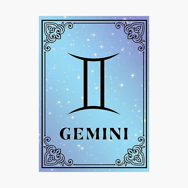 Item preview, Mystical Gemini Zodiac Sign Celestial Astrology Design designed and sold by S-and-W-4ever.