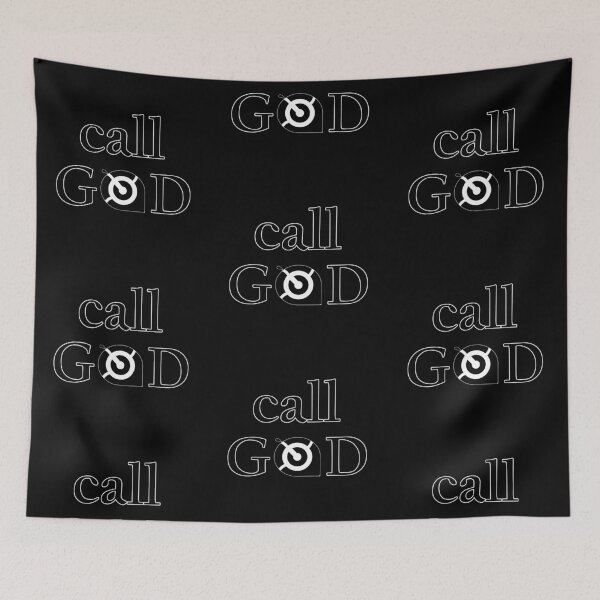 Item preview, Call God, Ask Him (B&W) designed and sold by OJ Neon's Juicewear and Loose Juice Accessories.