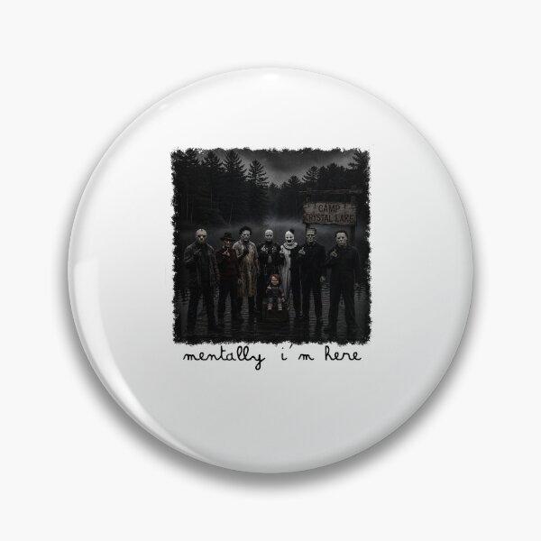Item preview, Mentally I’m Here Horror Icons at Camp Crystal Lake designed and sold by thefirstbroo.