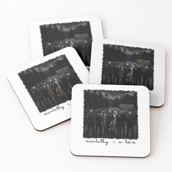 Item preview, Mentally I’m Here Horror Icons at Camp Crystal Lake designed and sold by thefirstbroo.