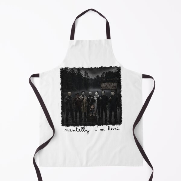 Item preview, Mentally I’m Here Horror Icons at Camp Crystal Lake designed and sold by thefirstbroo.
