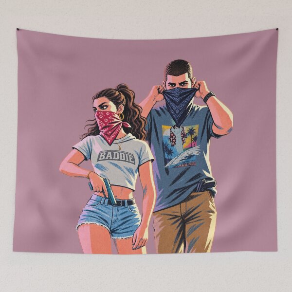 Item preview, Grand Theft Auto 6 Vintage Fan Art designed and sold by ZOHRR.