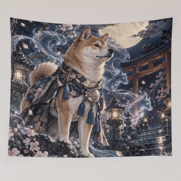 Item preview, Moonlit Shiba designed and sold by Silken moonlight .