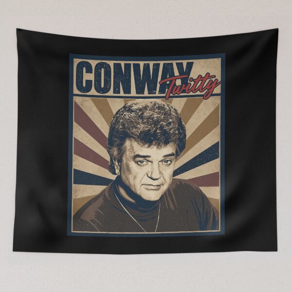 Aperçu de l'œuvre Conway Twitty créée et vendue par FloraPlantTees.