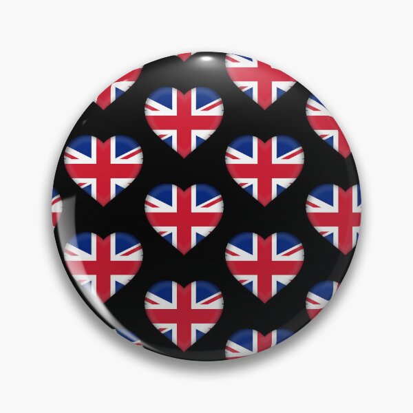Item preview, United Kingdom Flag Heart 3D British Love Gift Design designed and sold by yazdogs.