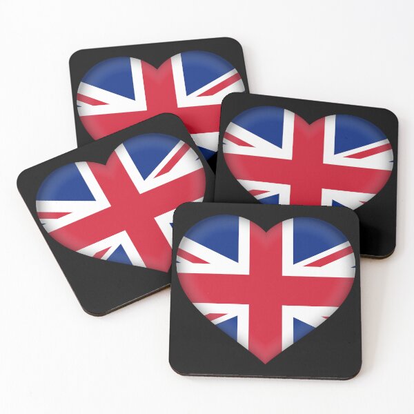 Item preview, United Kingdom Flag Heart 3D British Love Gift Design designed and sold by yazdogs.