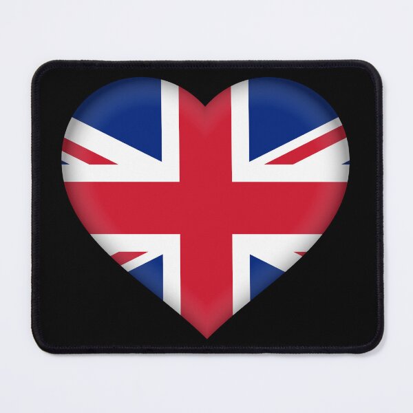 Item preview, United Kingdom Flag Heart 3D British Love Gift Design designed and sold by YAZ.
